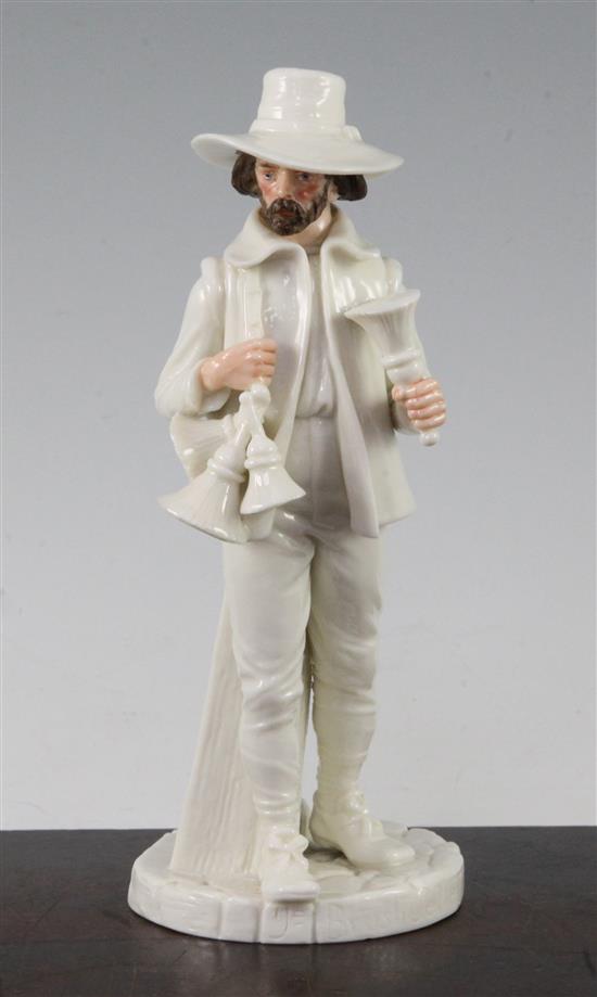 A Royal Worcester figure of The Brush Seller, modelled by James Hadley, 18.5cm